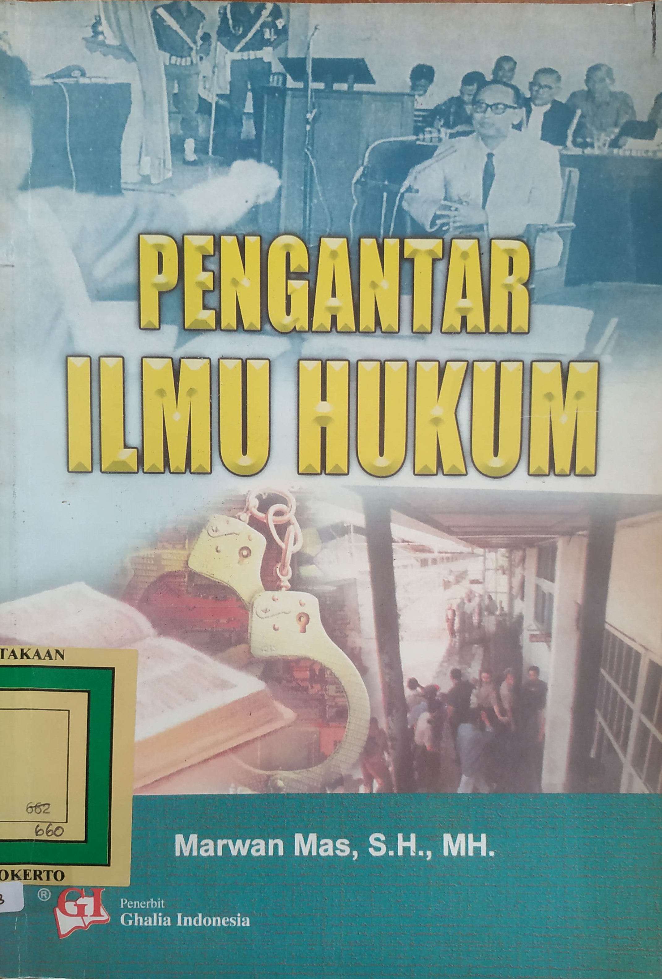 Cover Pengantar Ilmu Hukum