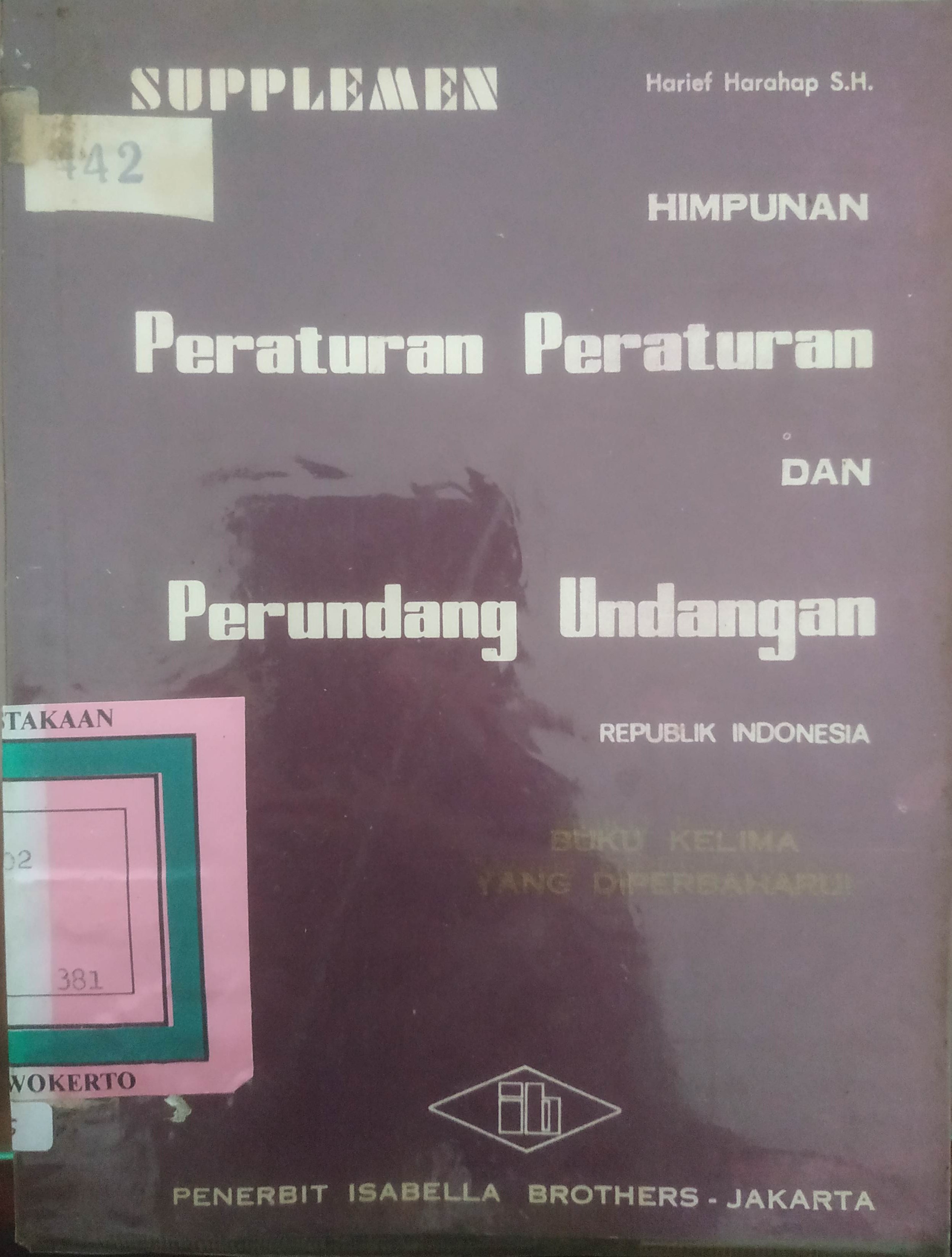 Cover Suplemen Himpunan Peraturan-peraturan dan Perundang-undangan