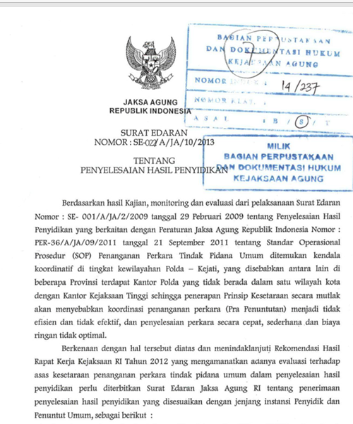 Cover PENYELESAIAN HASIL PENGADILAN