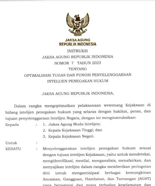 Cover OPTIMALISASI TUGAS DAN FUNGSI PENYELENGGARAAN INTELIJEN PENEGAKAN HUKUM