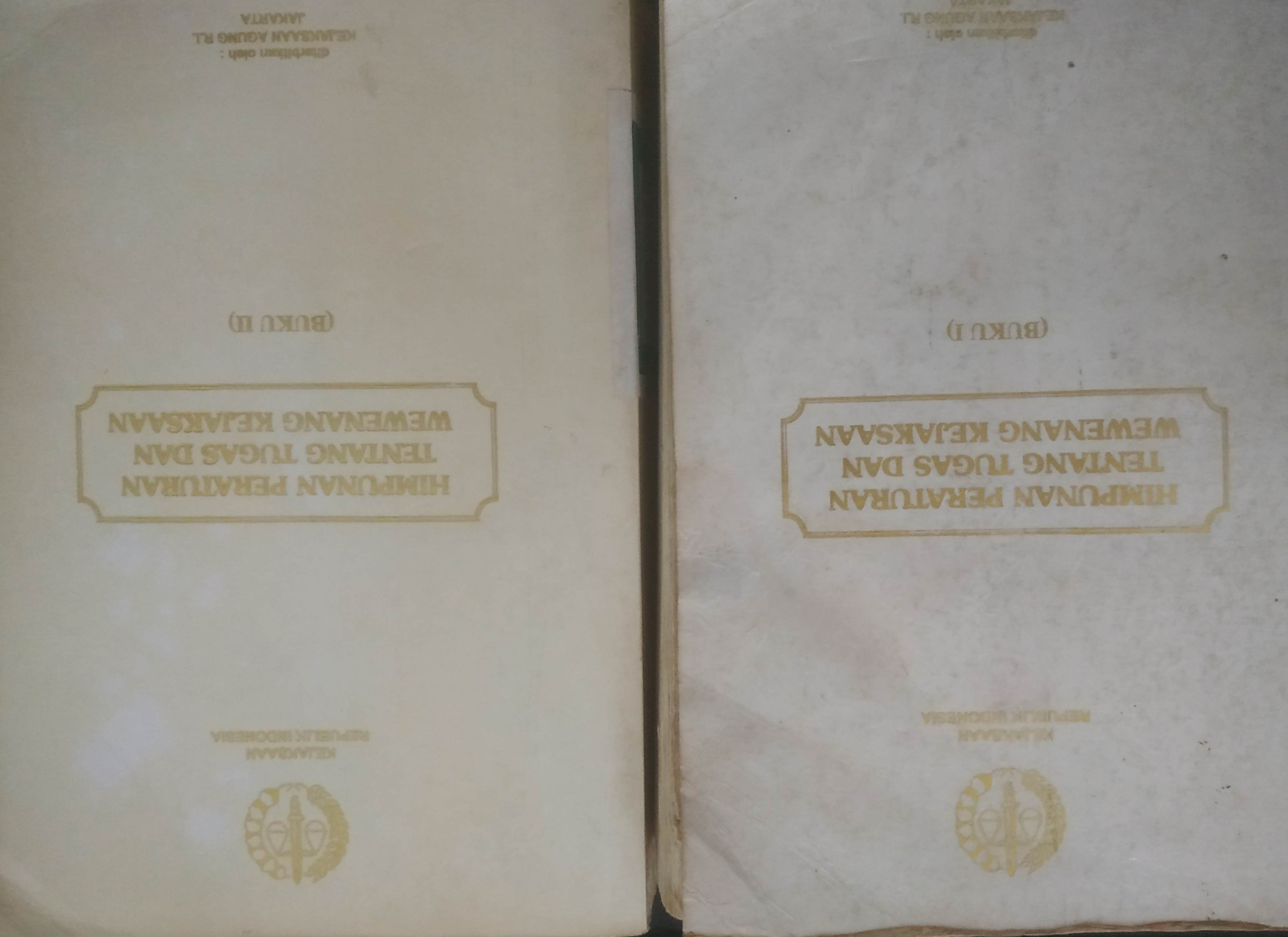 Cover Himpunan Peraturan ttg Tentang Tugas dan Wewenang Kejaksaan  (Buku-1&2)