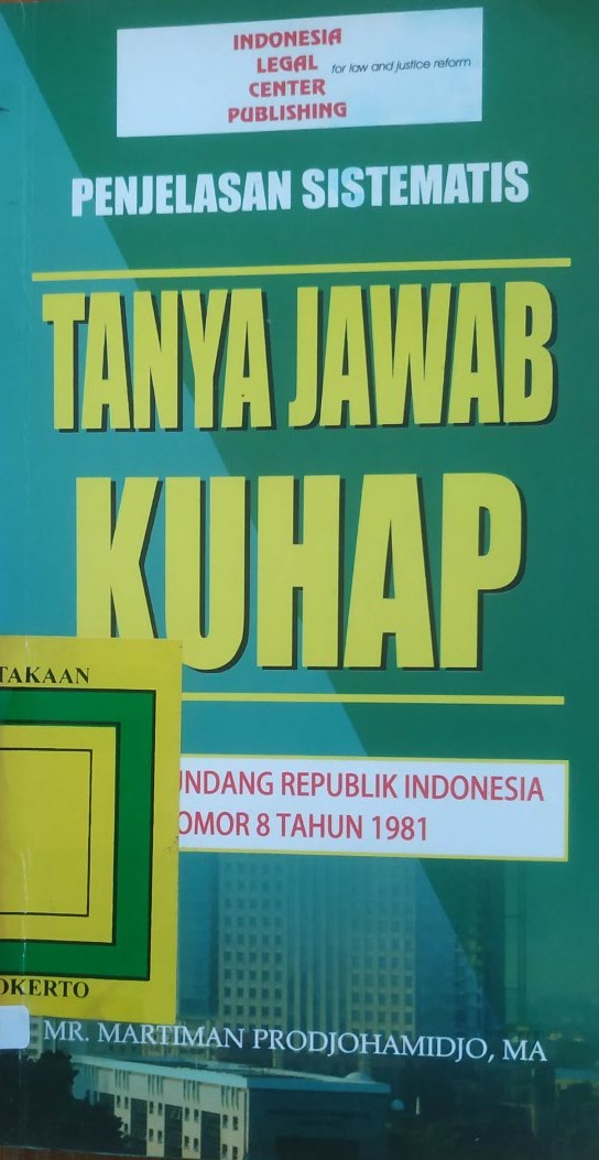 Cover Penjelasan Sistimatis Tanya Jawab KUHAP 