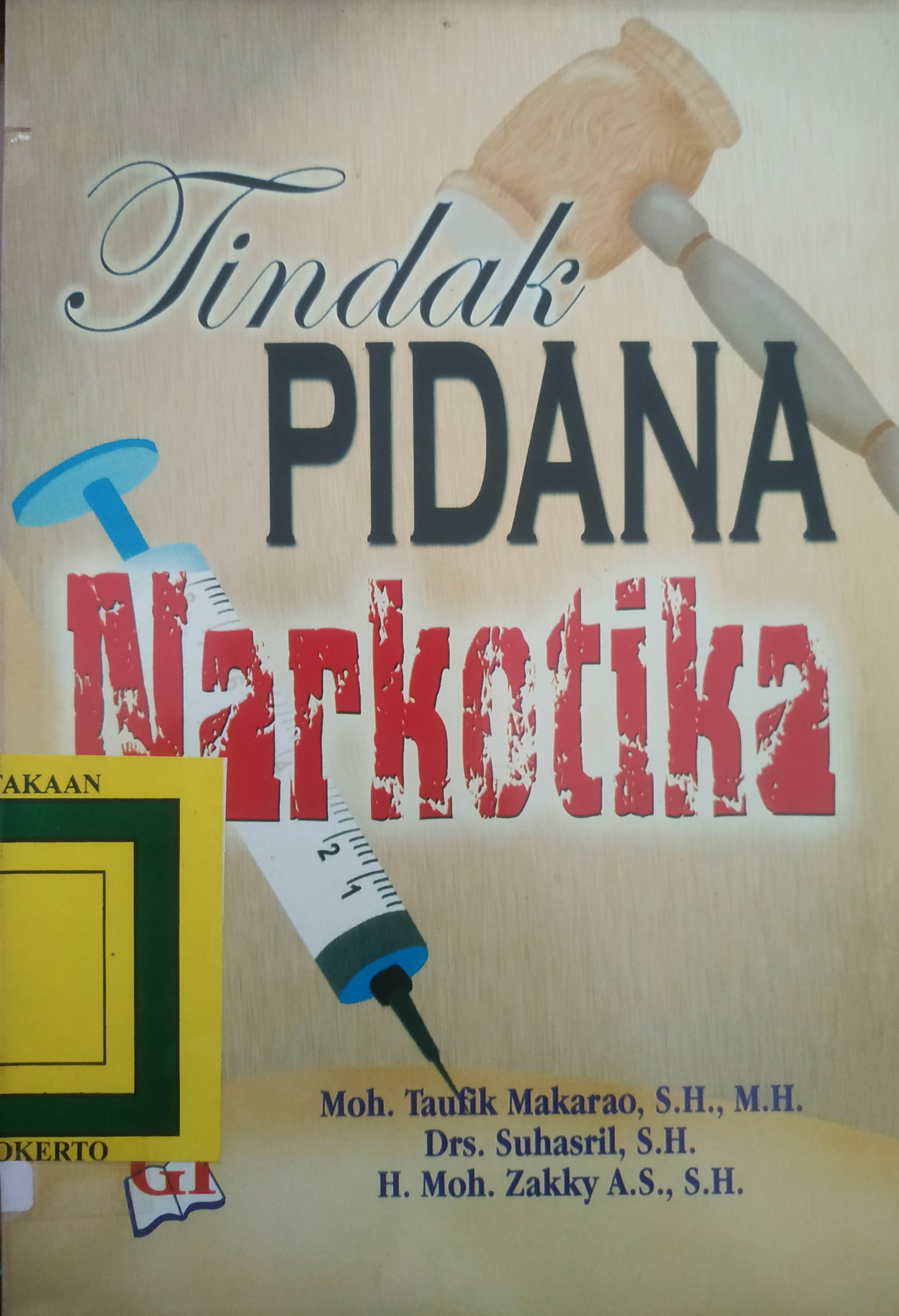Cover Tindak Pidana Narkotika