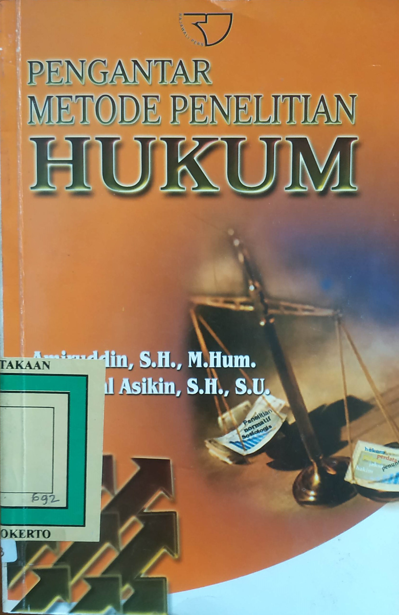 Cover Pengantar Metode Penelitian Hukum.