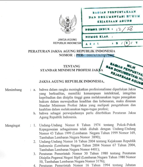 Cover STANDAR MINIMUM PROFESI JAKSA