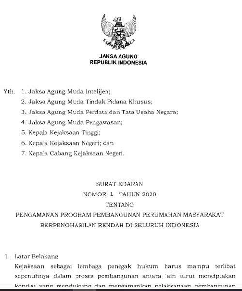 Cover PENGAMANAN PROGRAM PEMBANGUNAN PERUMAHAN MASYARAKAT BERPENGHASILAN RENDAH DI SELURUH INDONESIA
