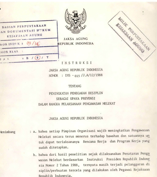 Cover PENINGKATAN PENEGAKAN DISIPLIN SEBAGAI UPAYA PREVENSI DALAM RANGKA PELAKSANAAN PENGAWASAN MELEKAT