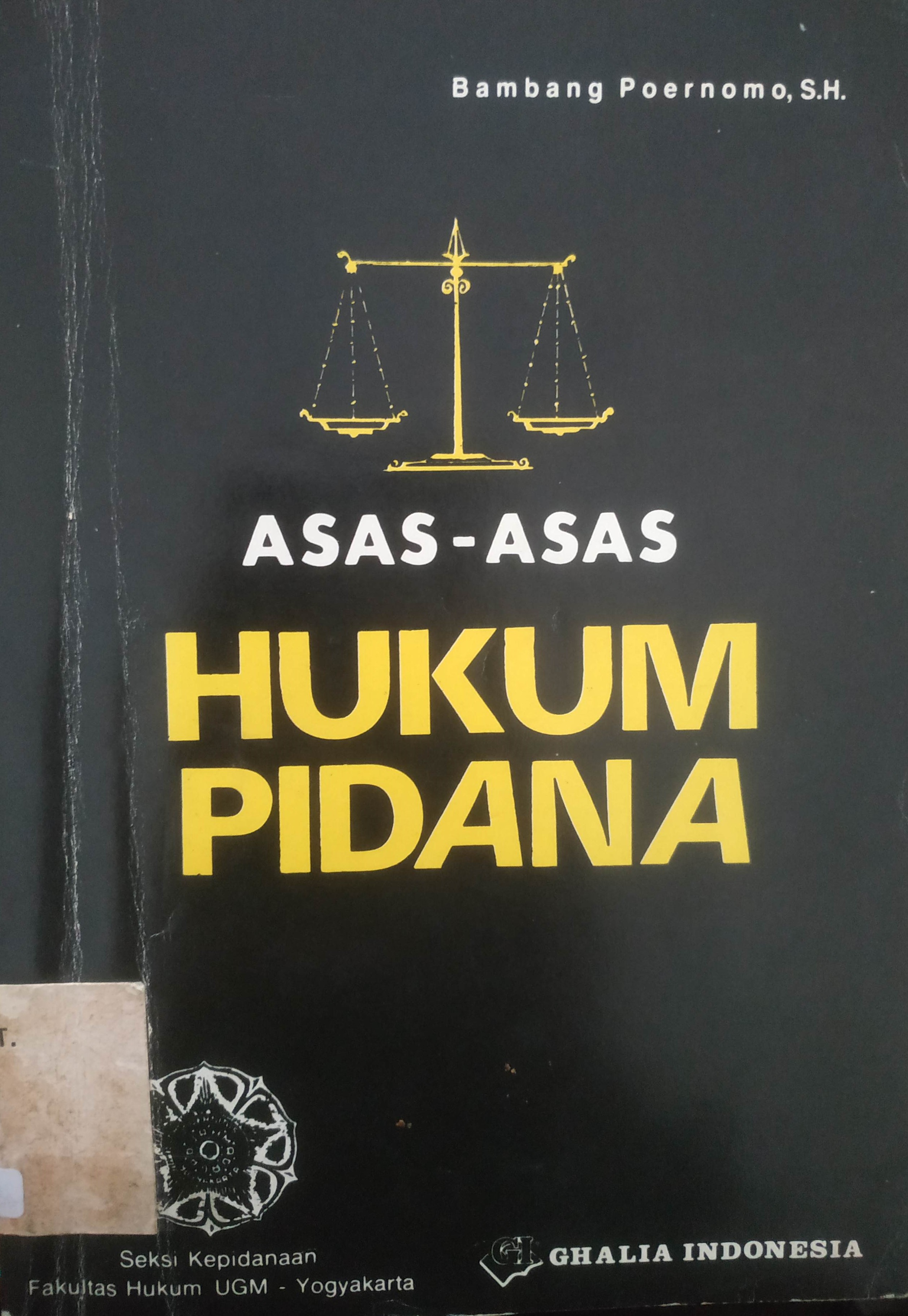 Cover Asas-Asas Hukum Pidana