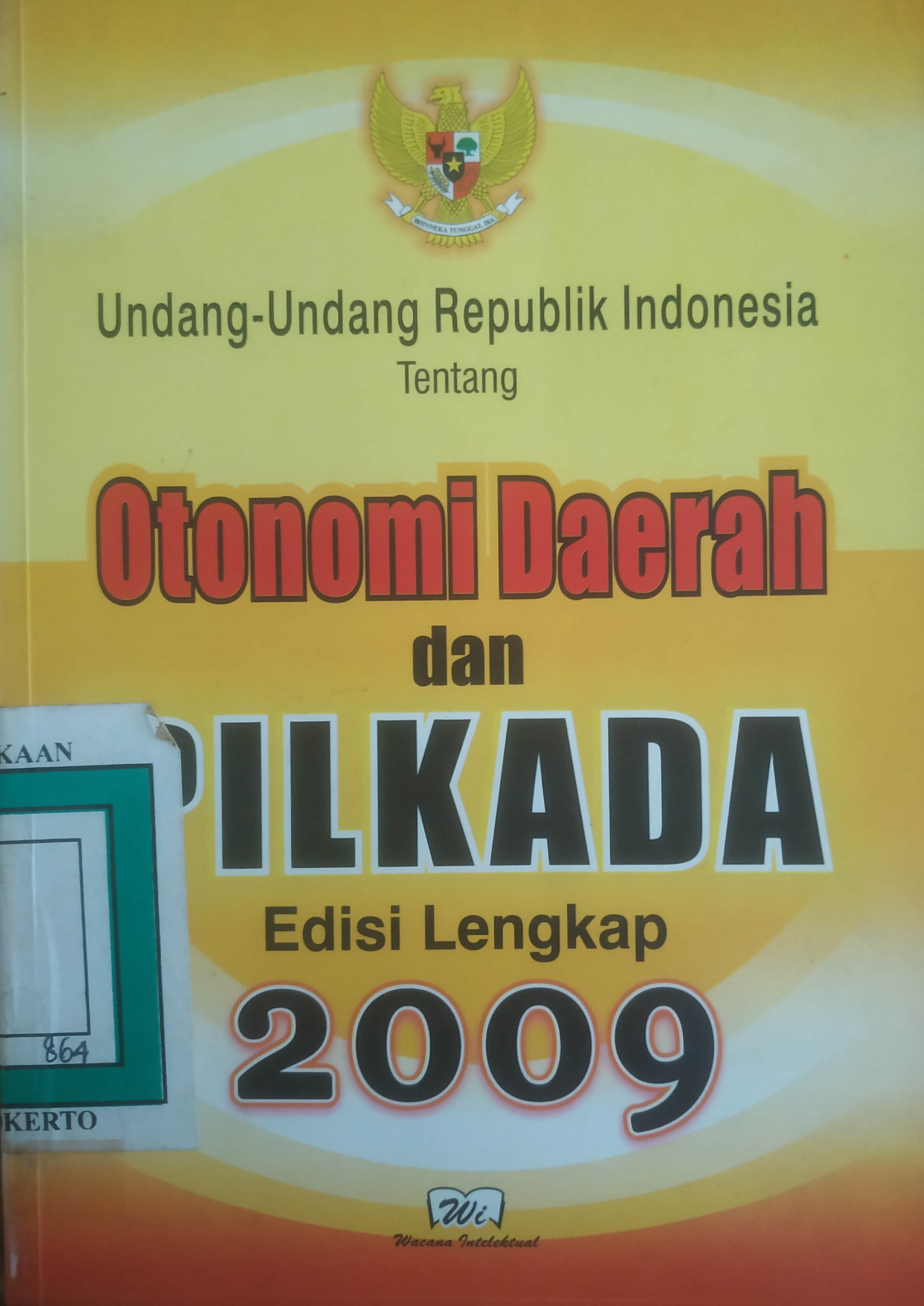 Cover UURI tentang Otonomi Daerah dan Pilkada