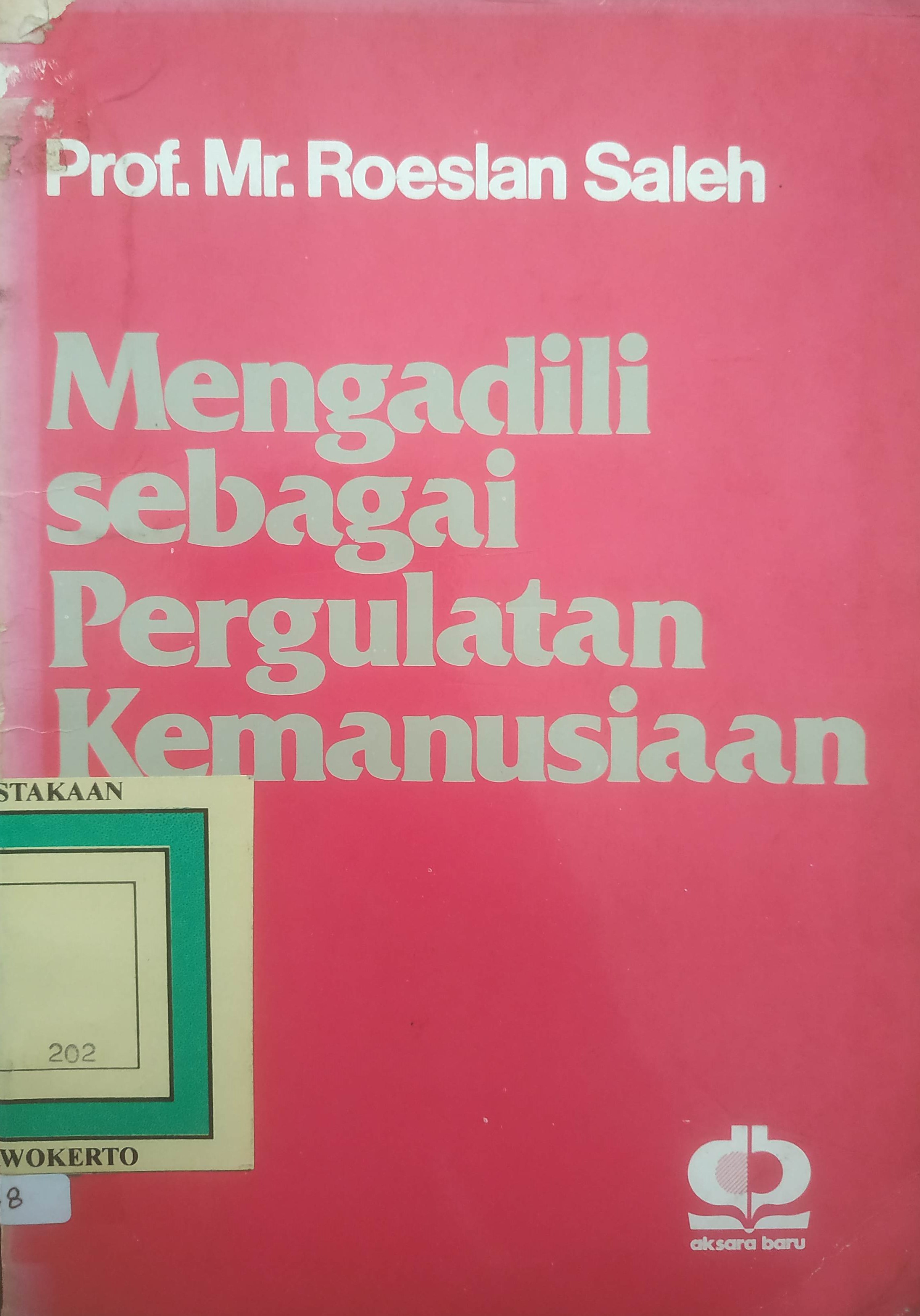 Cover Mengadili sebagai Pergulatan Kemanusiaan