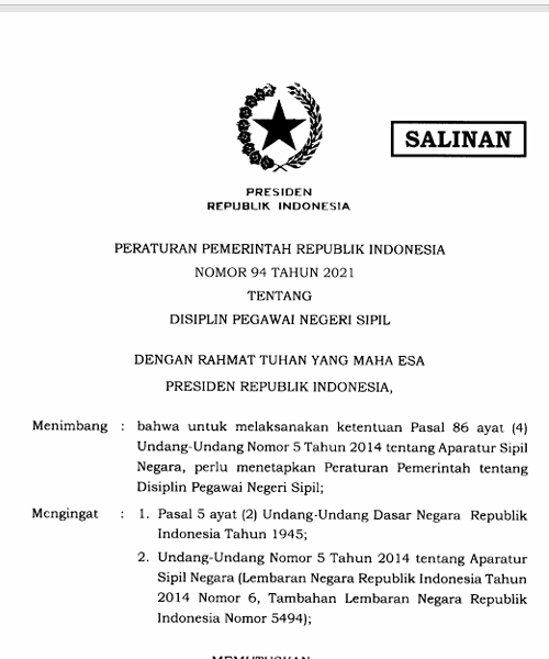 Cover Disiplin Pegawai Negeri Sipil
