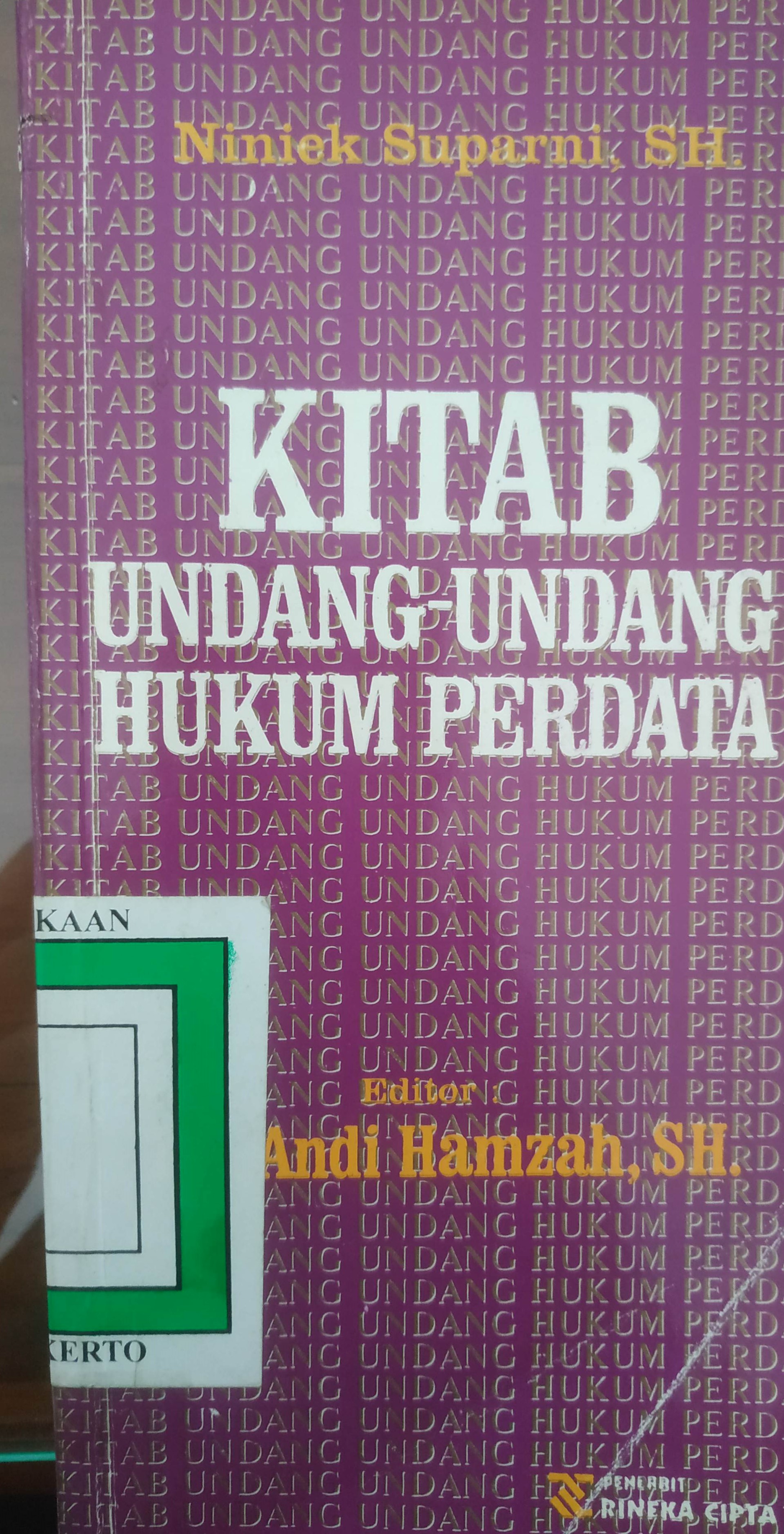 Cover Kitab Undang-Undang Hukum Perdata 
