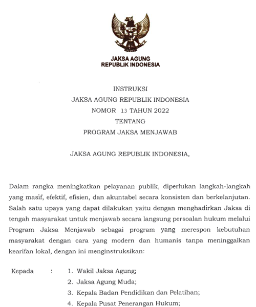 Cover PROGRAM JAKSA MENJAWAB