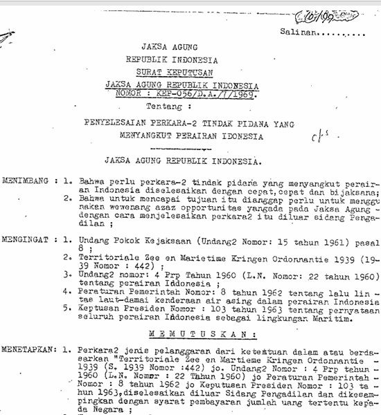 Cover PENYELESAIAN PERKARA TINDAK PIDANA YANG MENYANGKUT PERAIRAN INDONESIA