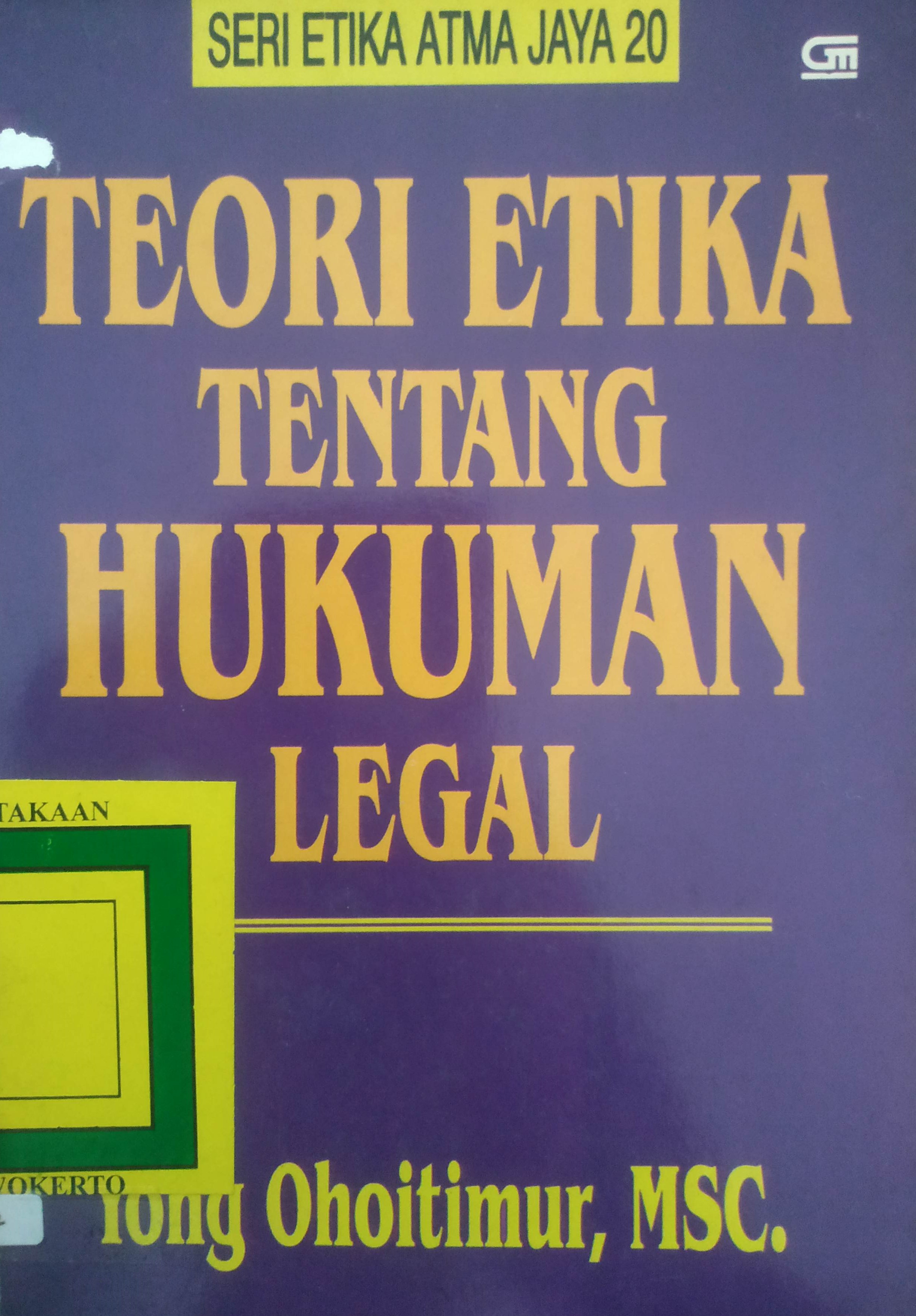 Cover Teori Etika tentang Hukuman Legal