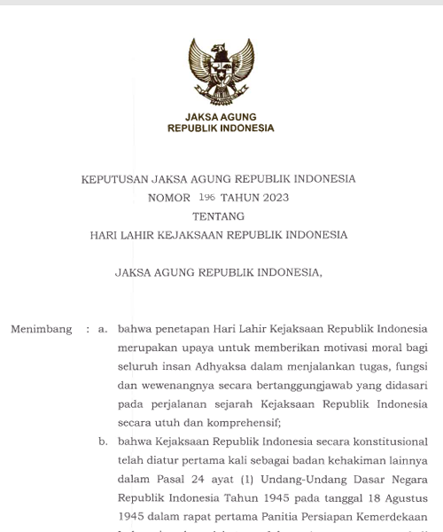 Cover HARI LAHIR KEJAKSAAN REPUBLIK INDONESIA