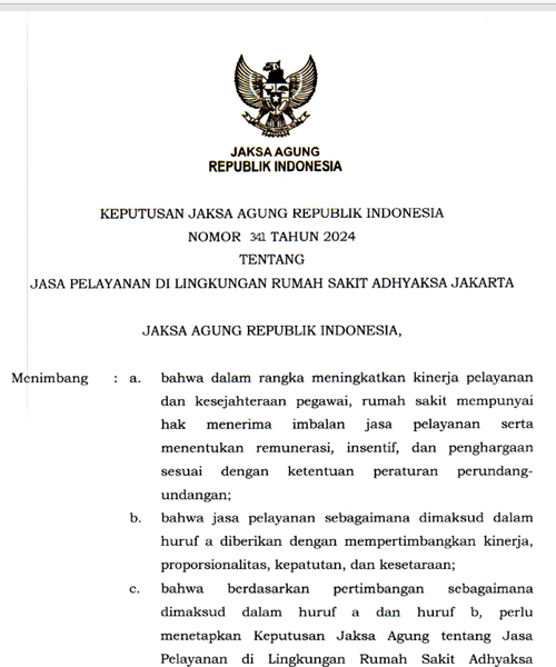 Cover JASA PELAYANAN DI LINGKUNGAN RUMAH SAKIT ADHYAKSA JAKARTA