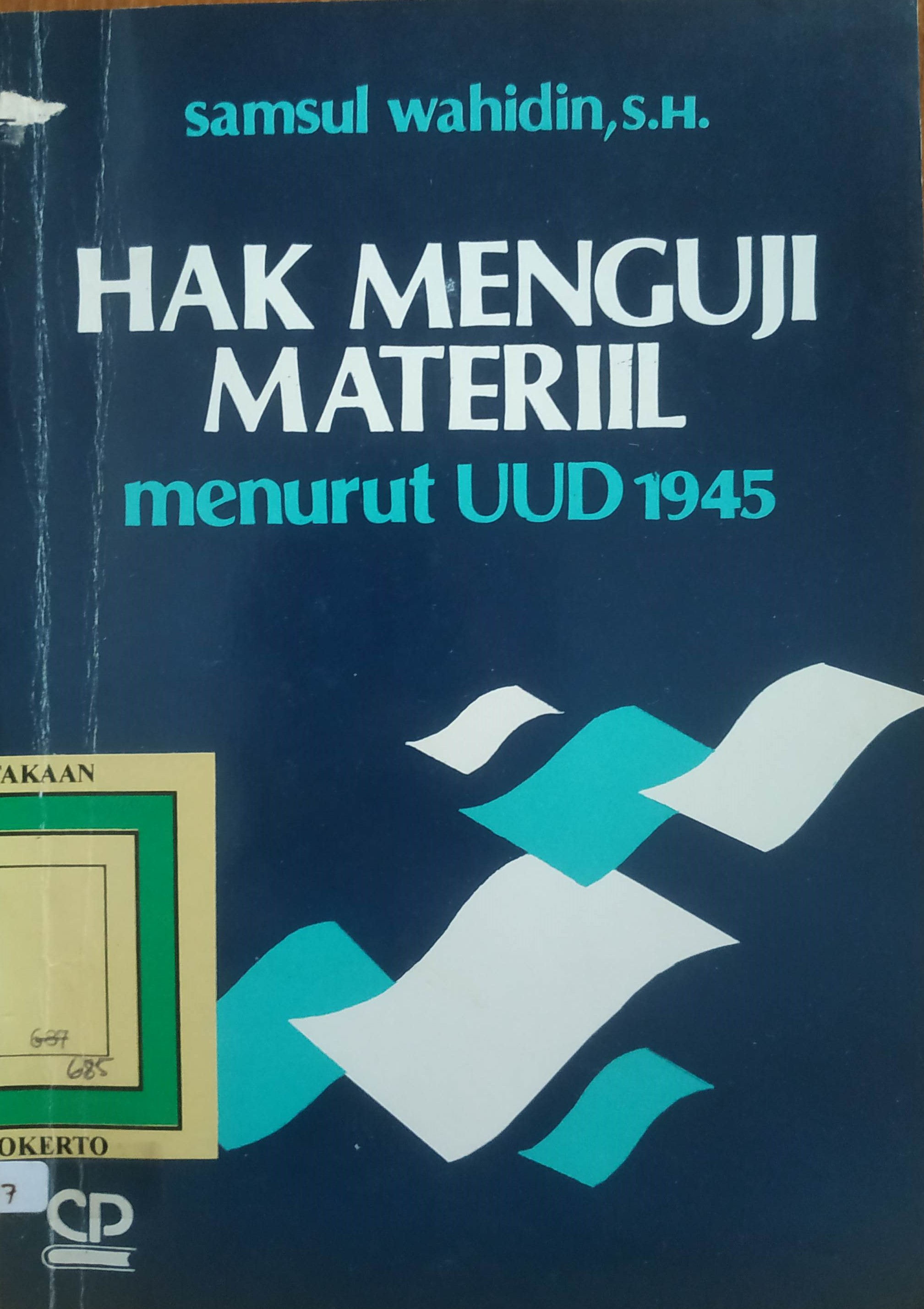 Cover Hak Menguji Materil Menurut UUD 1945