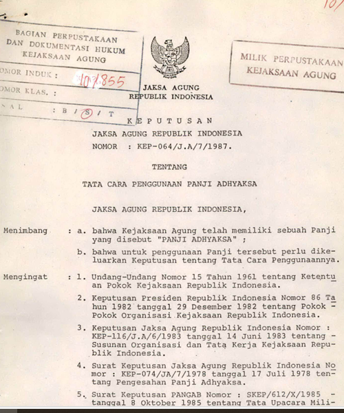 Cover TATA CARA PENGGUNAAN PANJI ADHYAKSA