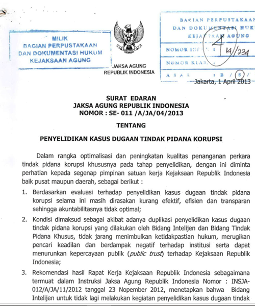 Cover PENYELIDIKAN KASUS DUGAAN TINDAK PIDANA KORUPSI