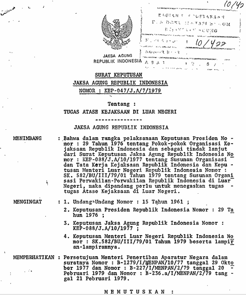 Cover TUGAS ATASE KEJAKSAAN DI LUAR NEGERI