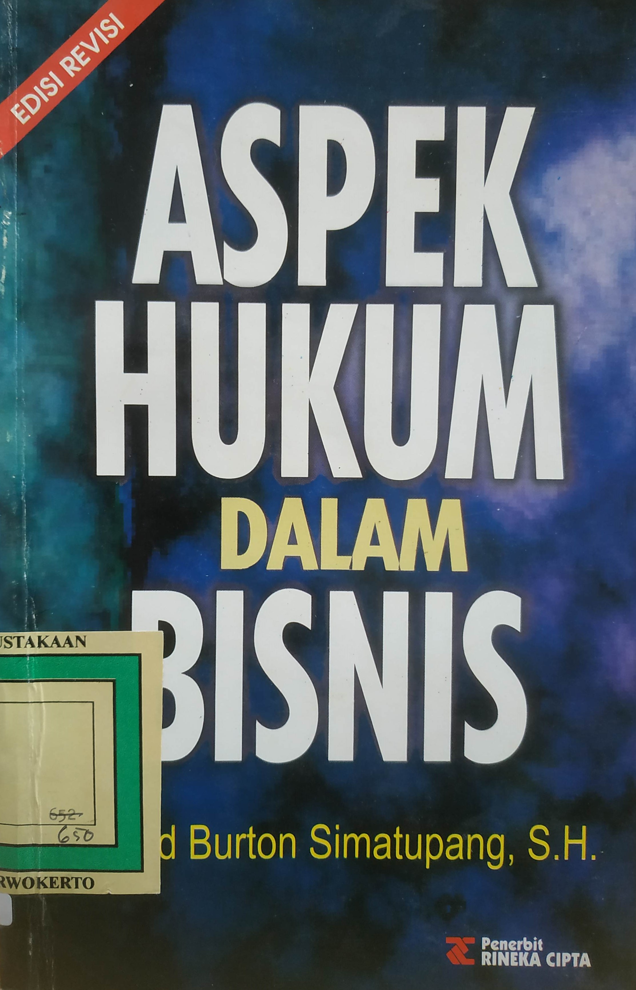 Cover Aspek Hukum dalam Bisnis