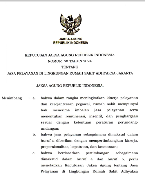 Cover JASA PELAYANAN DI LINGKUNGAN RUMAH SAKIT ADHYAKSA JAKARTA