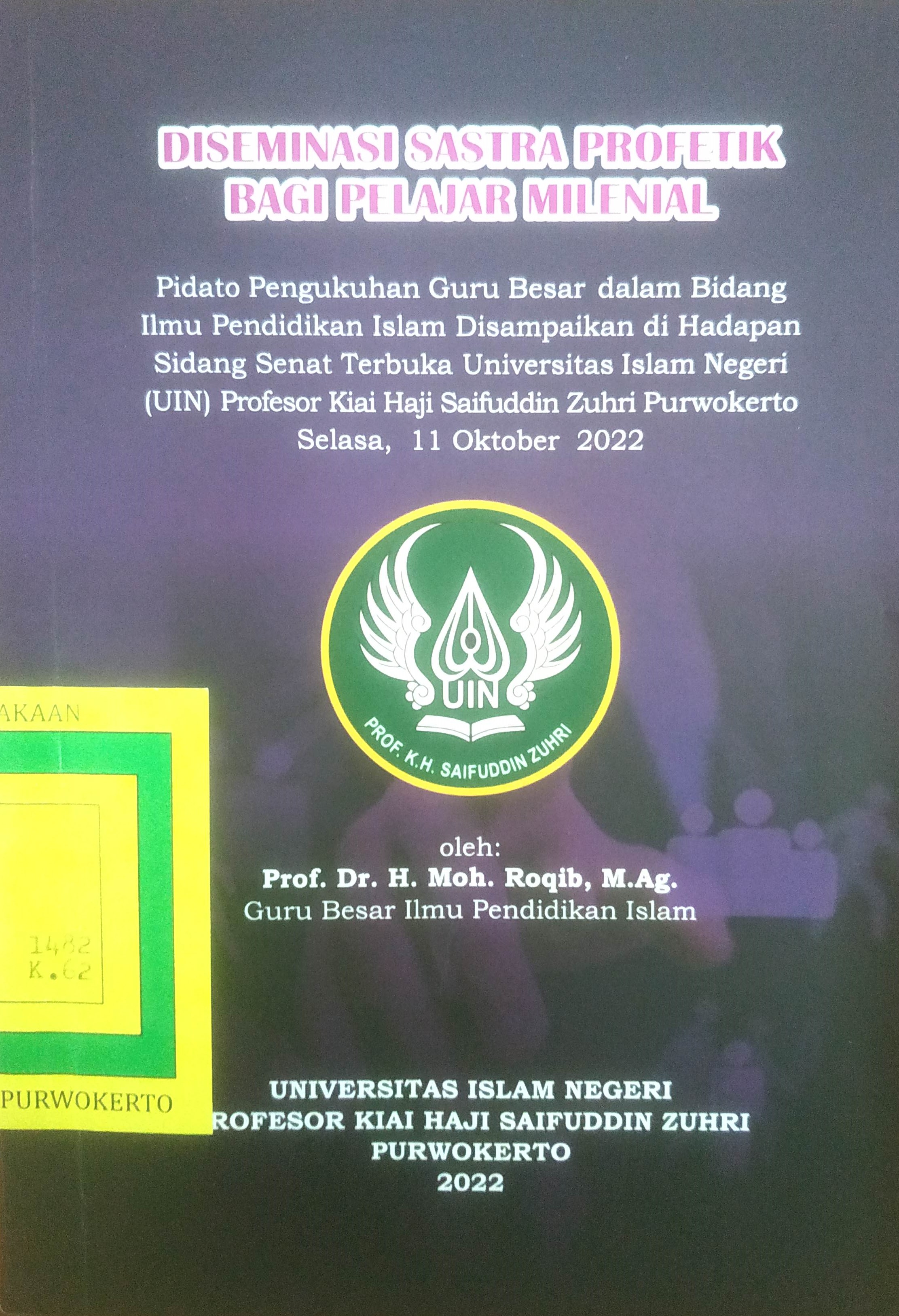 Cover Diseminasi Sastra Profetik Bagi Pelajar Milenial