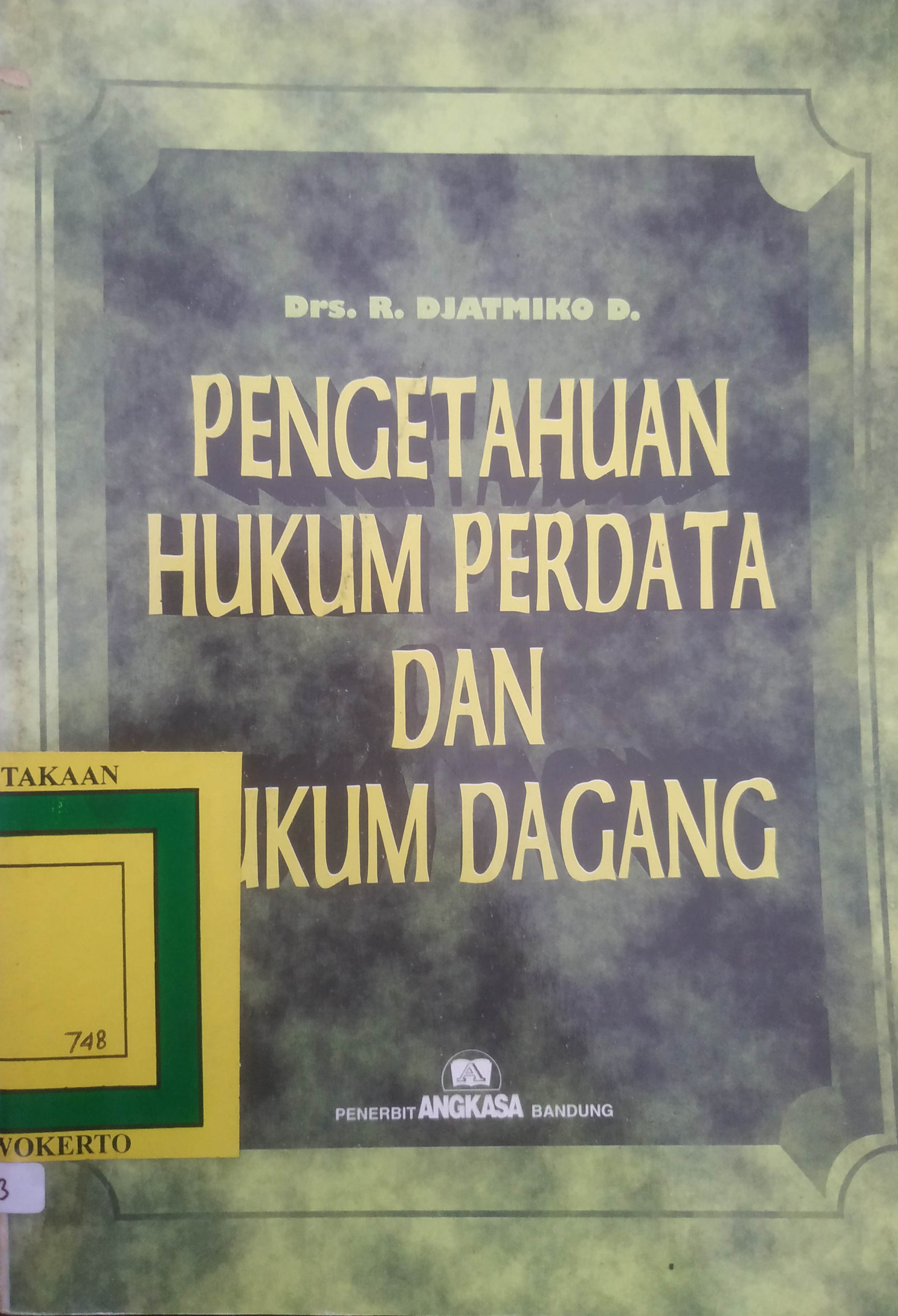Cover Pengetahuan Hukum Perdata dan Hukum Dagang