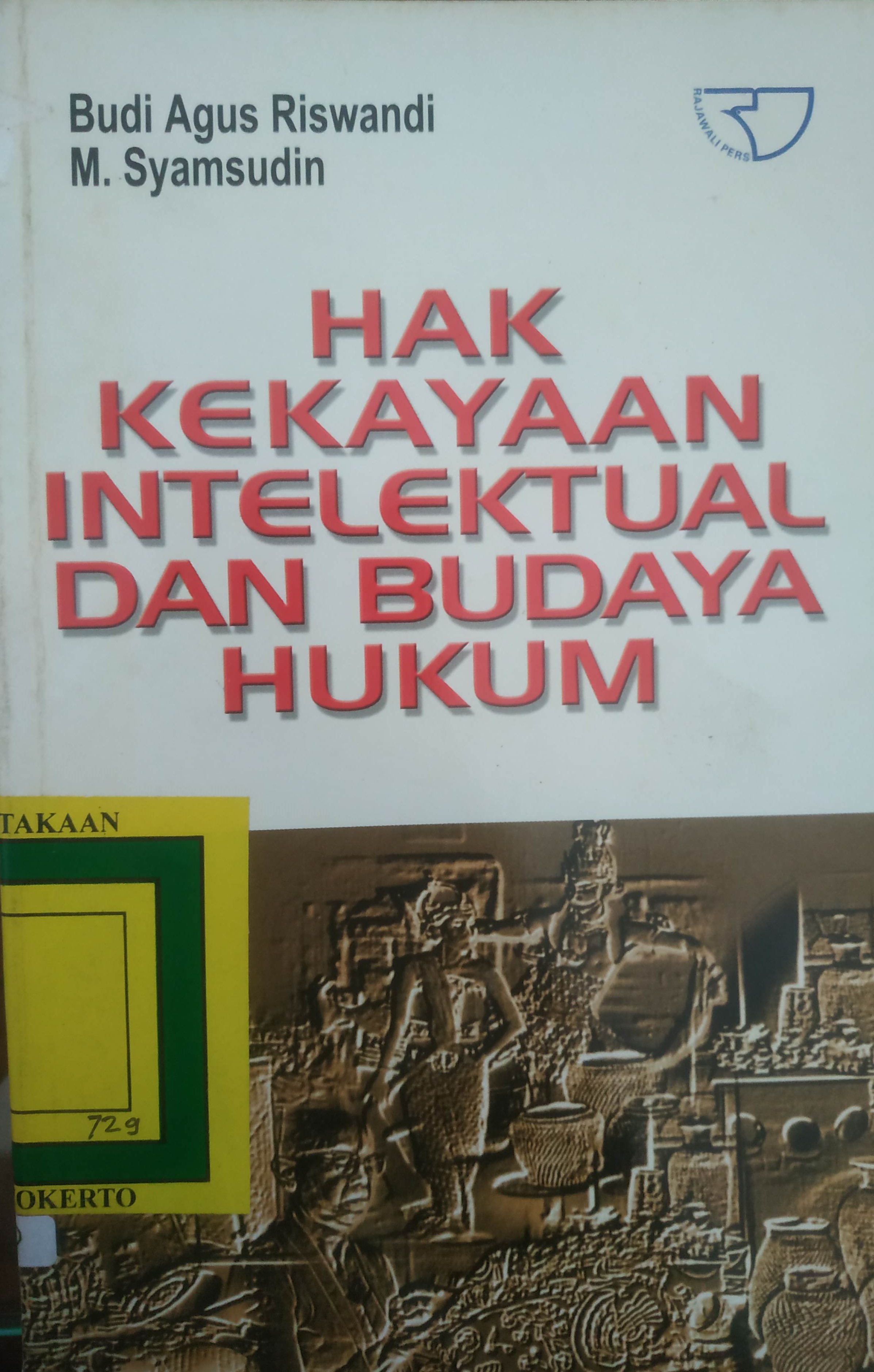Cover Hak Kekayaan Intelektual dan Budaya Hukum