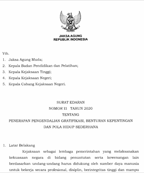 Cover PENERAPAN PENGENDALIAN GRATIFIKASI, BENTURAN KEPENTINGAN DAN POLA HIDUP SEDERHANA