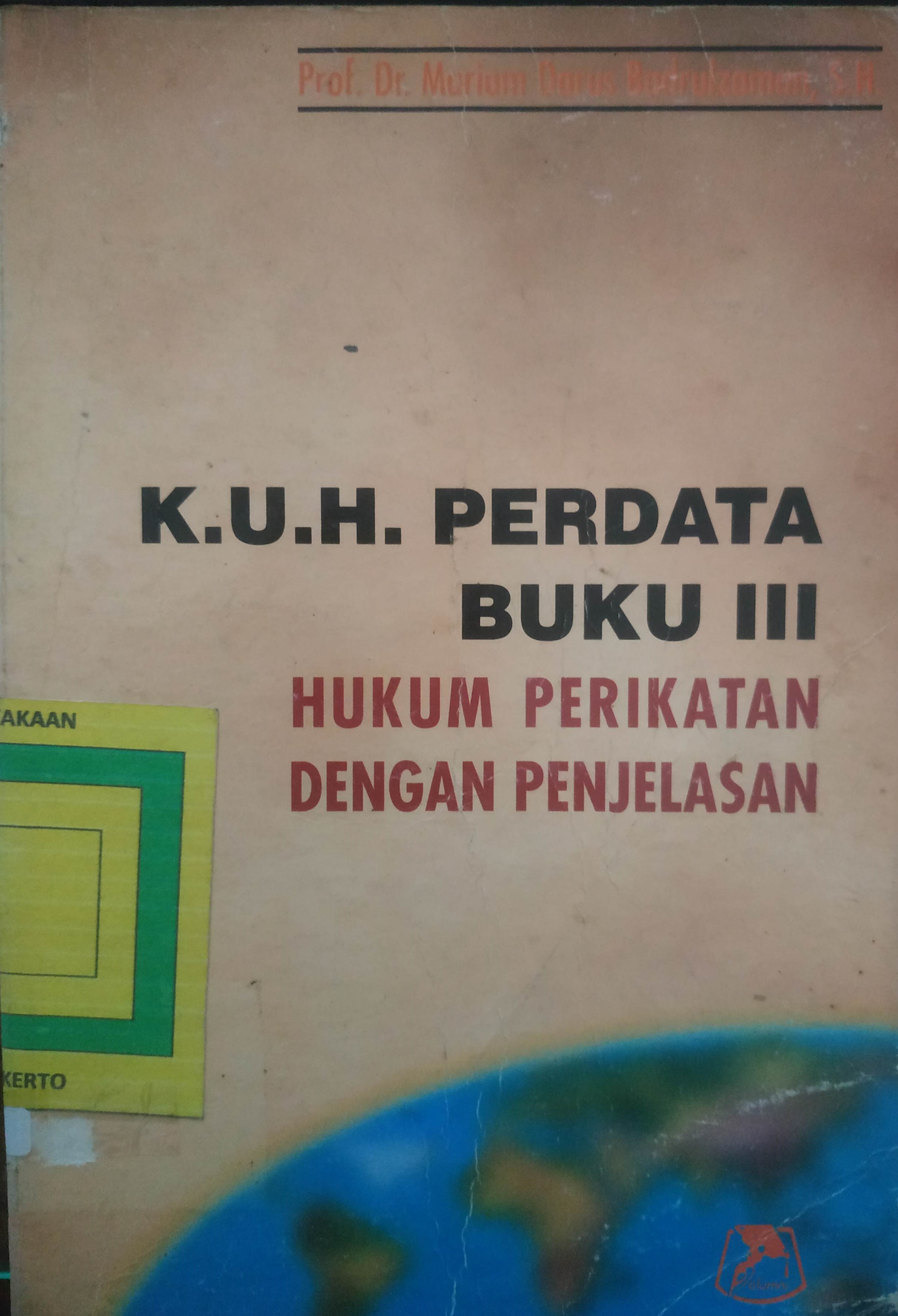Cover KUHPerdata Buku III 
Hukum Perikatan dengan Penjelasan
