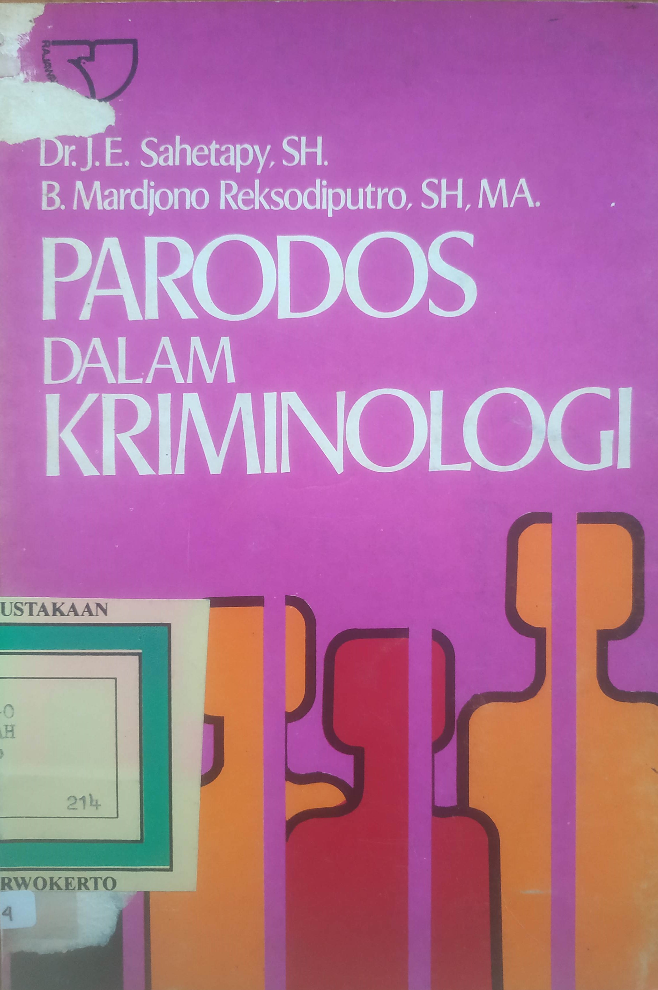 Cover Parados dalam kriminalogi