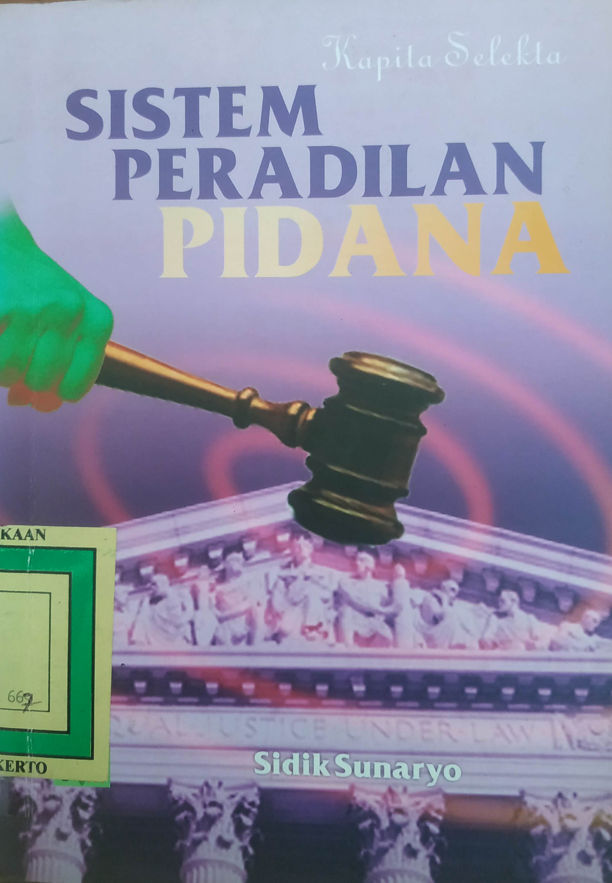 Cover Kapita Selekta Sistim Peradilan Pidana
