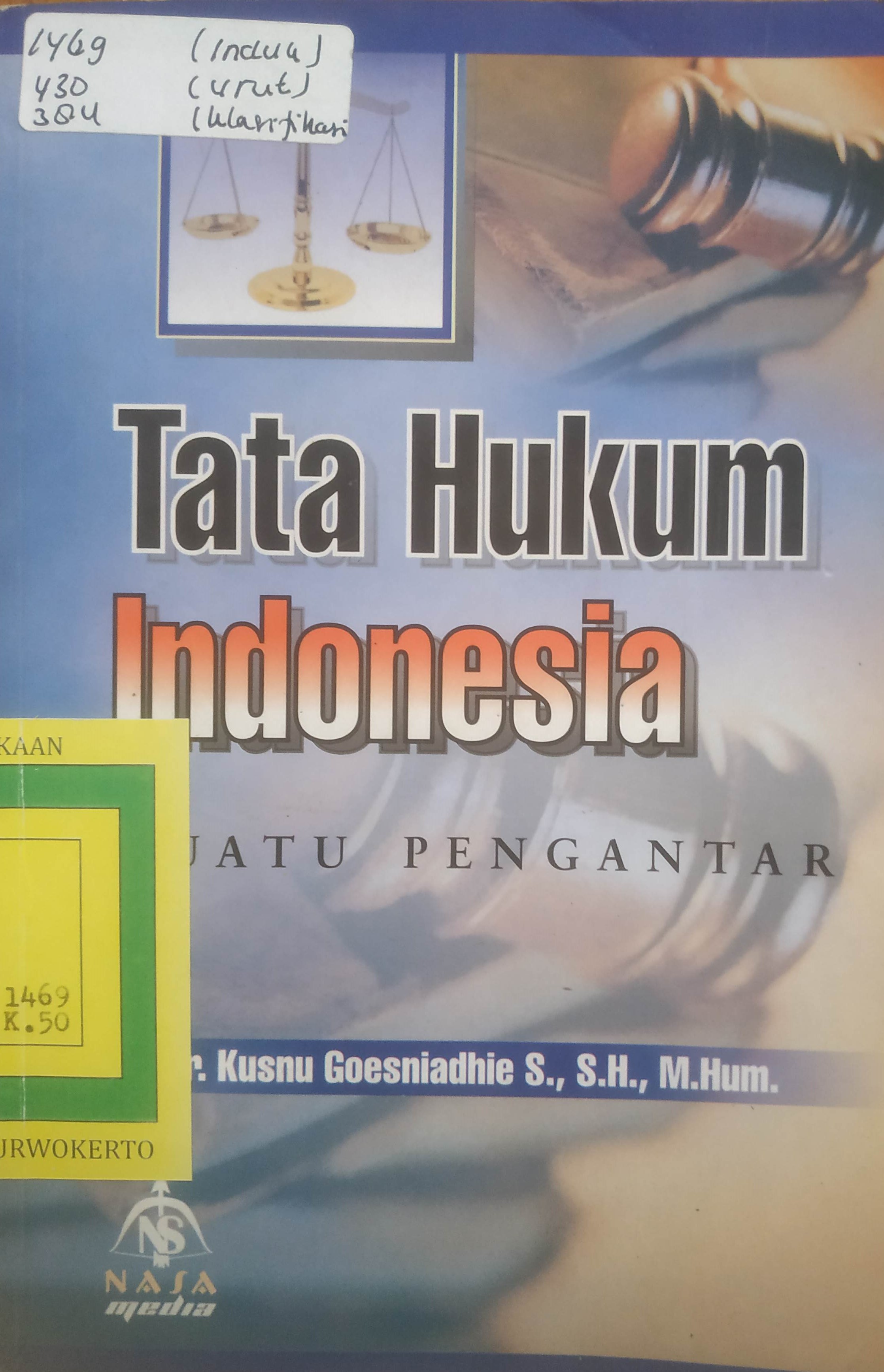 Cover Tata Hukum Indonesia