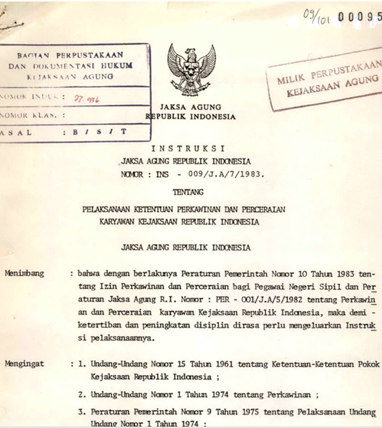 Cover PELAKSANAAN KETENTUAN PERKAWINAN DAN PERCERAIAN KARYAWAN KEJAKSAAN REPUBLIK INDONESIA