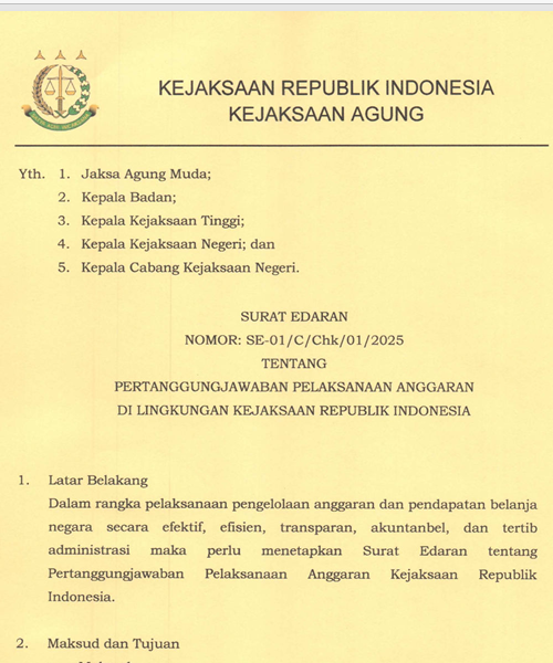 Cover PERTANGGUNGJAWABAN PELAKSANAAN ANGGARAN DI LINGKUNGAN KEJAKSAAN RI