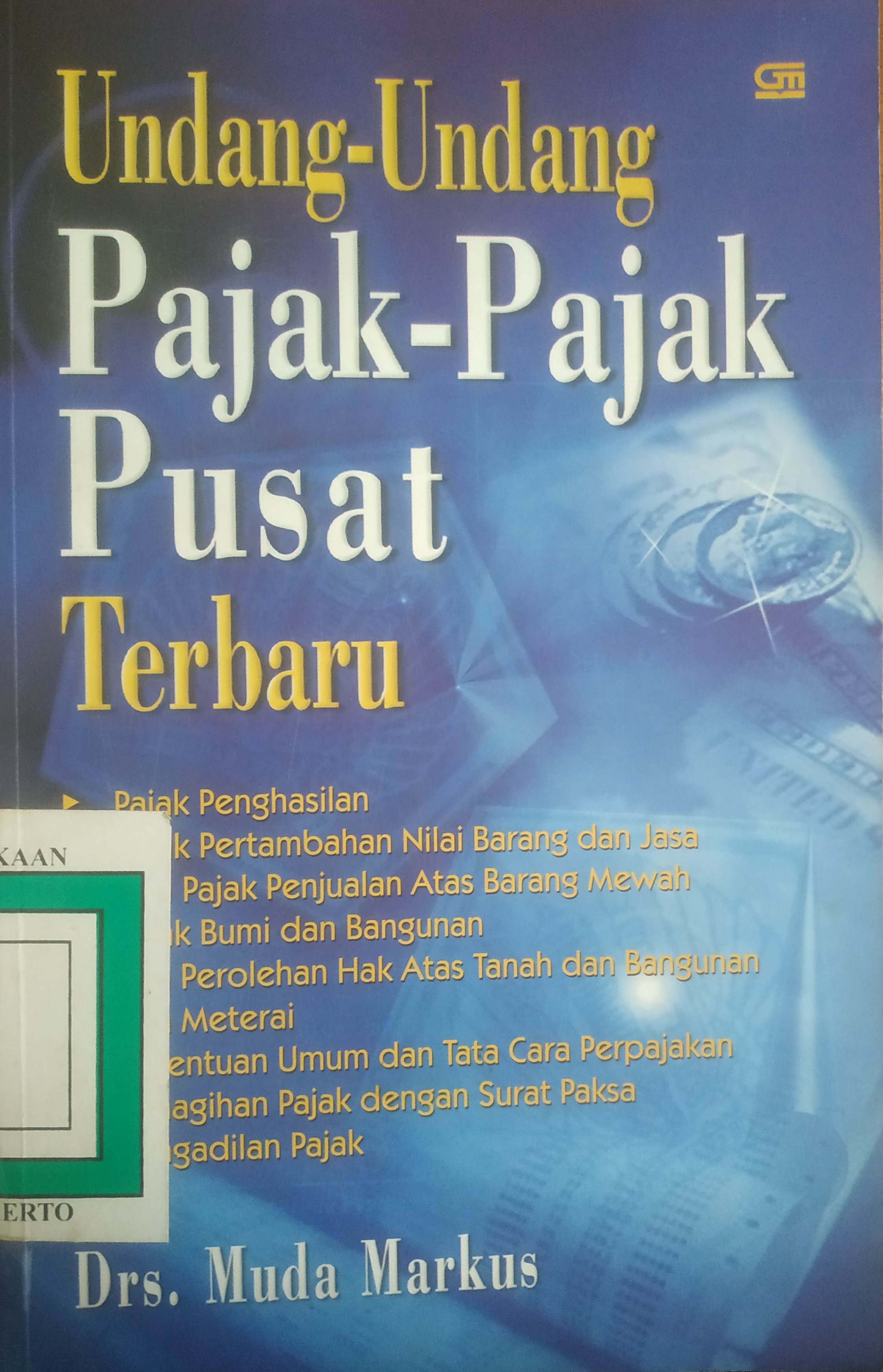 Cover Undang – Undang Pajak-Pajak Pusat