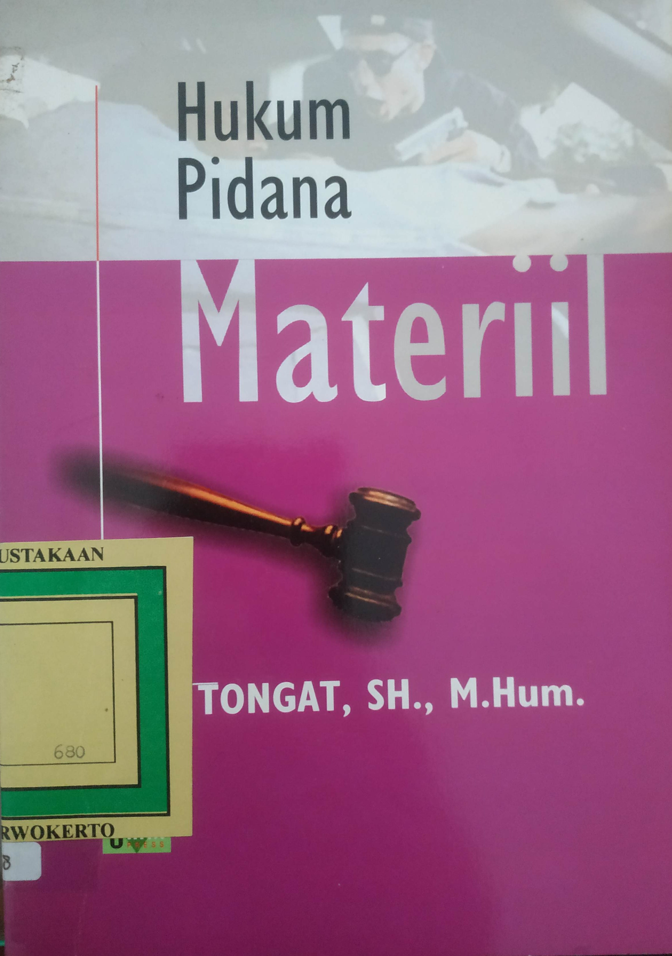 Cover Hukum Pidana Material