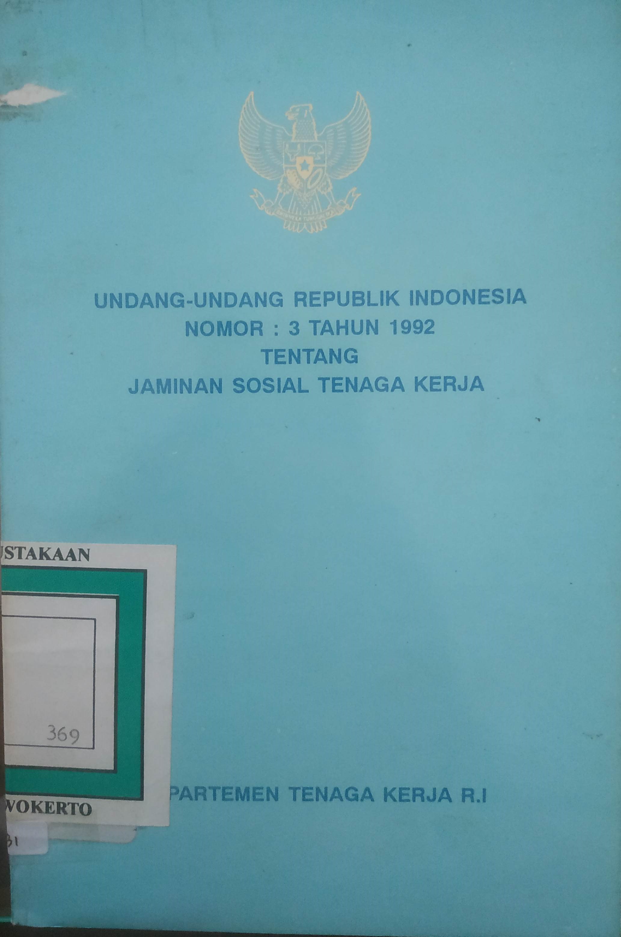 Cover Jaminan Sosial Tenaga kerja