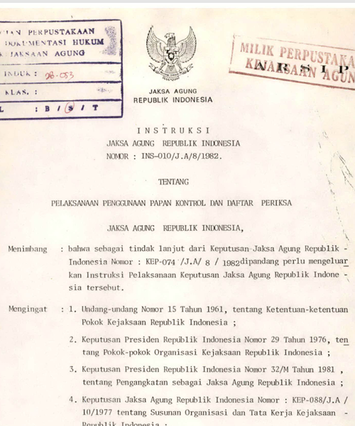 Cover PELAKSANAAN PENGGUNAAN PAPAN KONTROL DAN DAFTAR PERIKSA