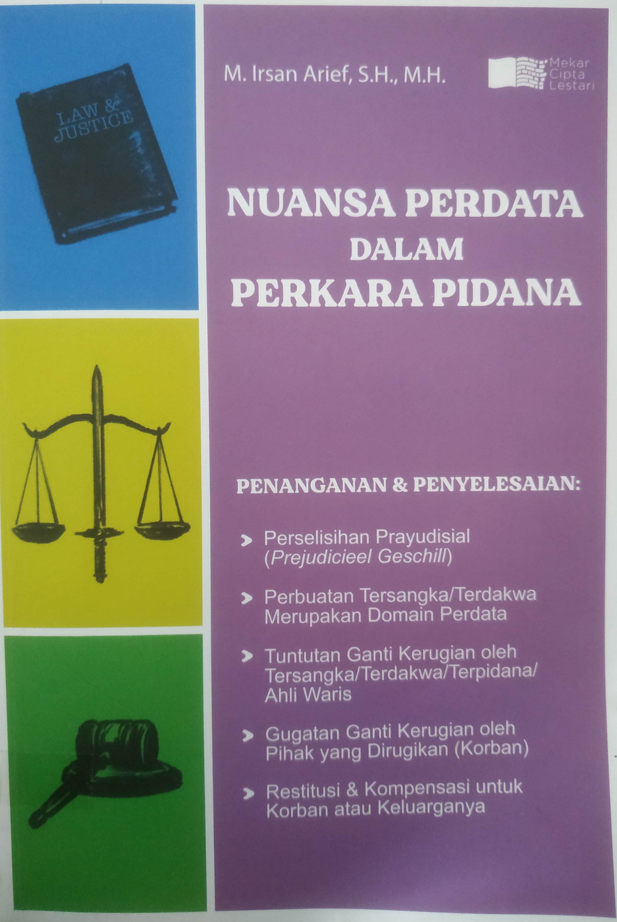 Cover Nuasa Perdata dalam Perkara Pidana