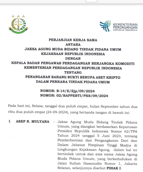 Cover PENANGANAN BARANG BUKTI BERUPA ASET KRIPTO DALAM PERKARA TINDAK PIDANA UMUM
