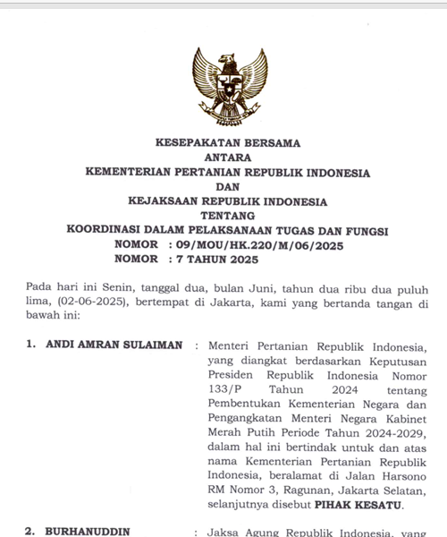 Cover KOORDINASI DALAM PELAKSANAAN TUGAS DAN FUNGSI_KEMENTAN