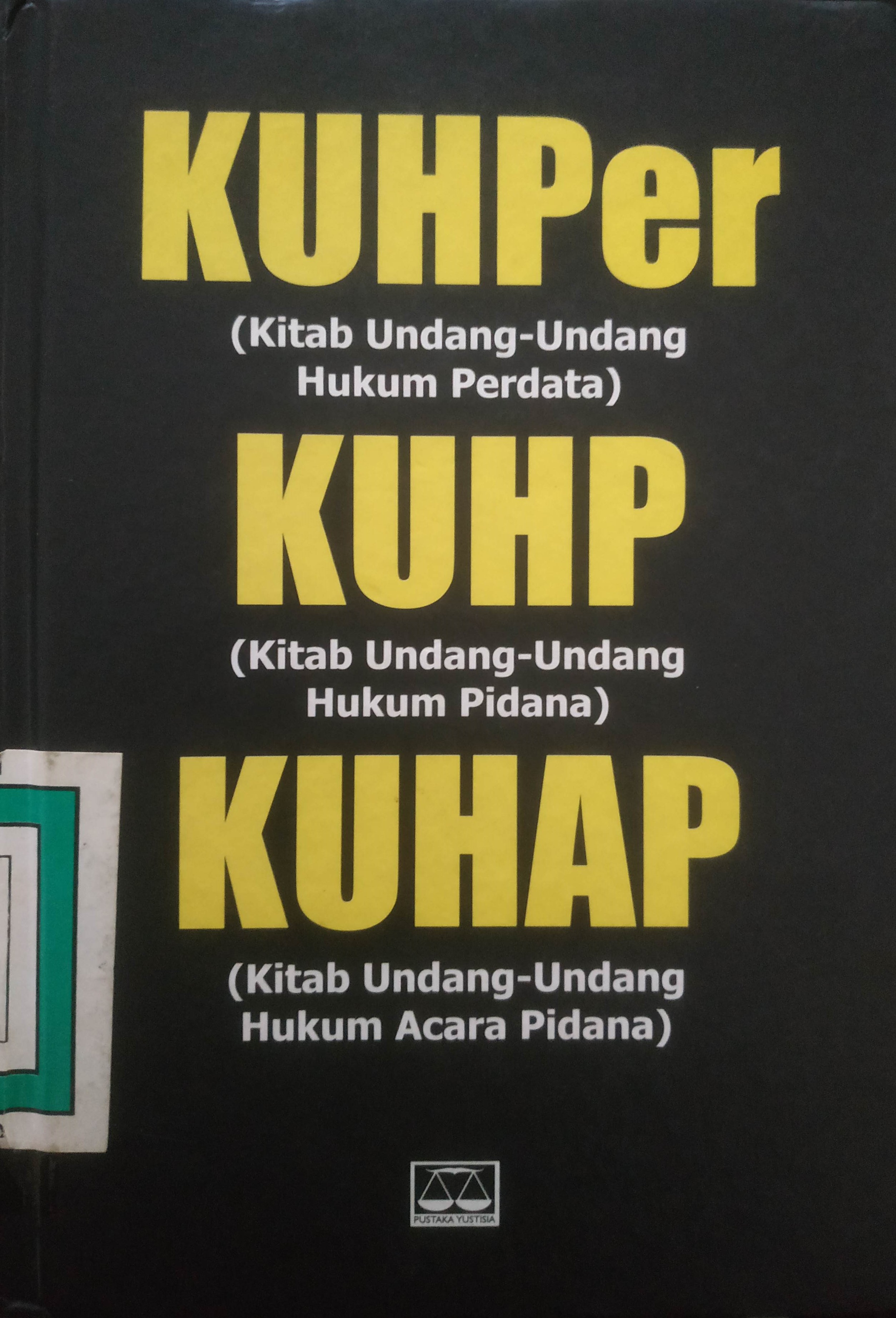 Cover KUHPer, KUHP, KUHAP