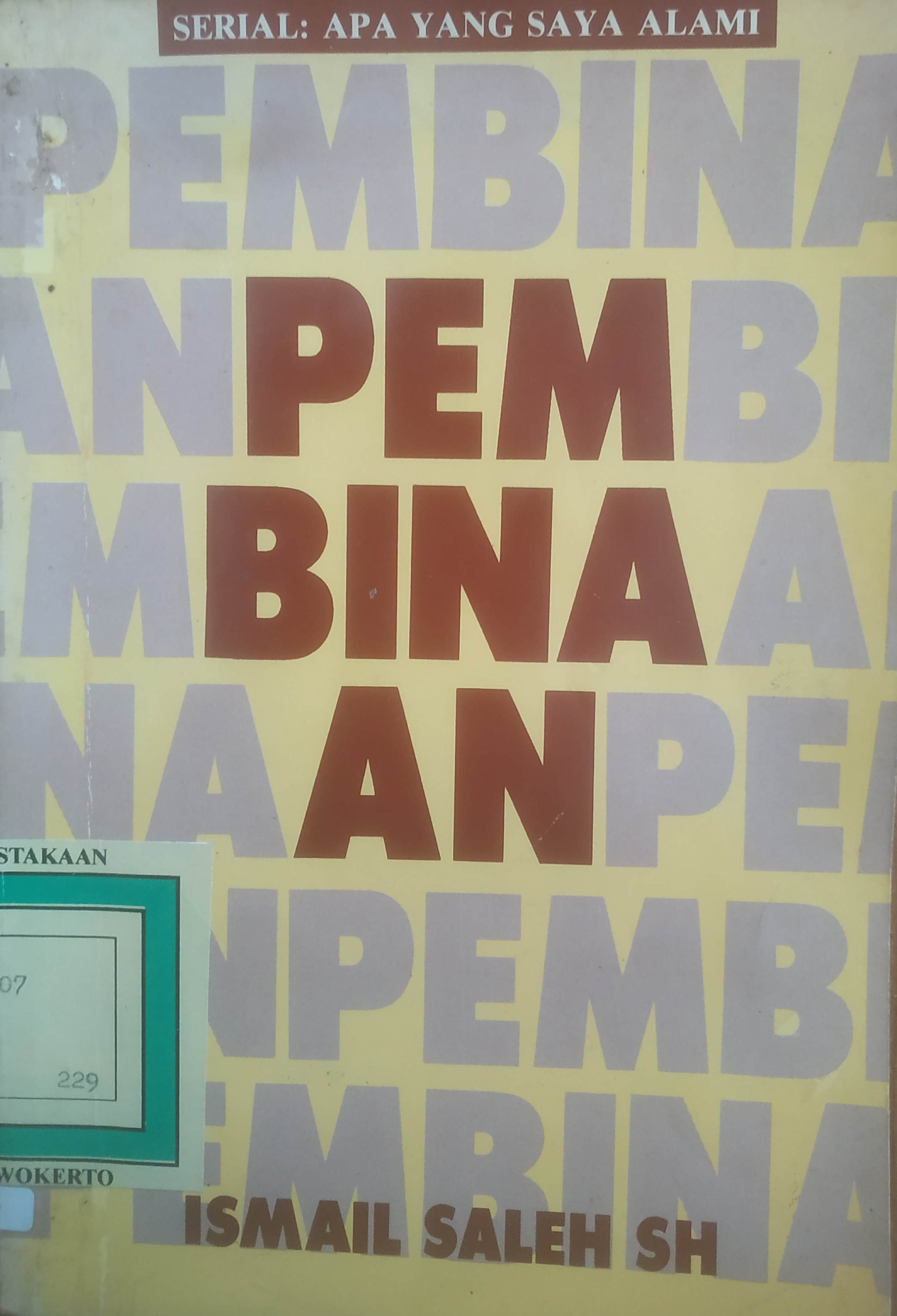 Cover Serial Apa yang saya alami : Pembinaan 