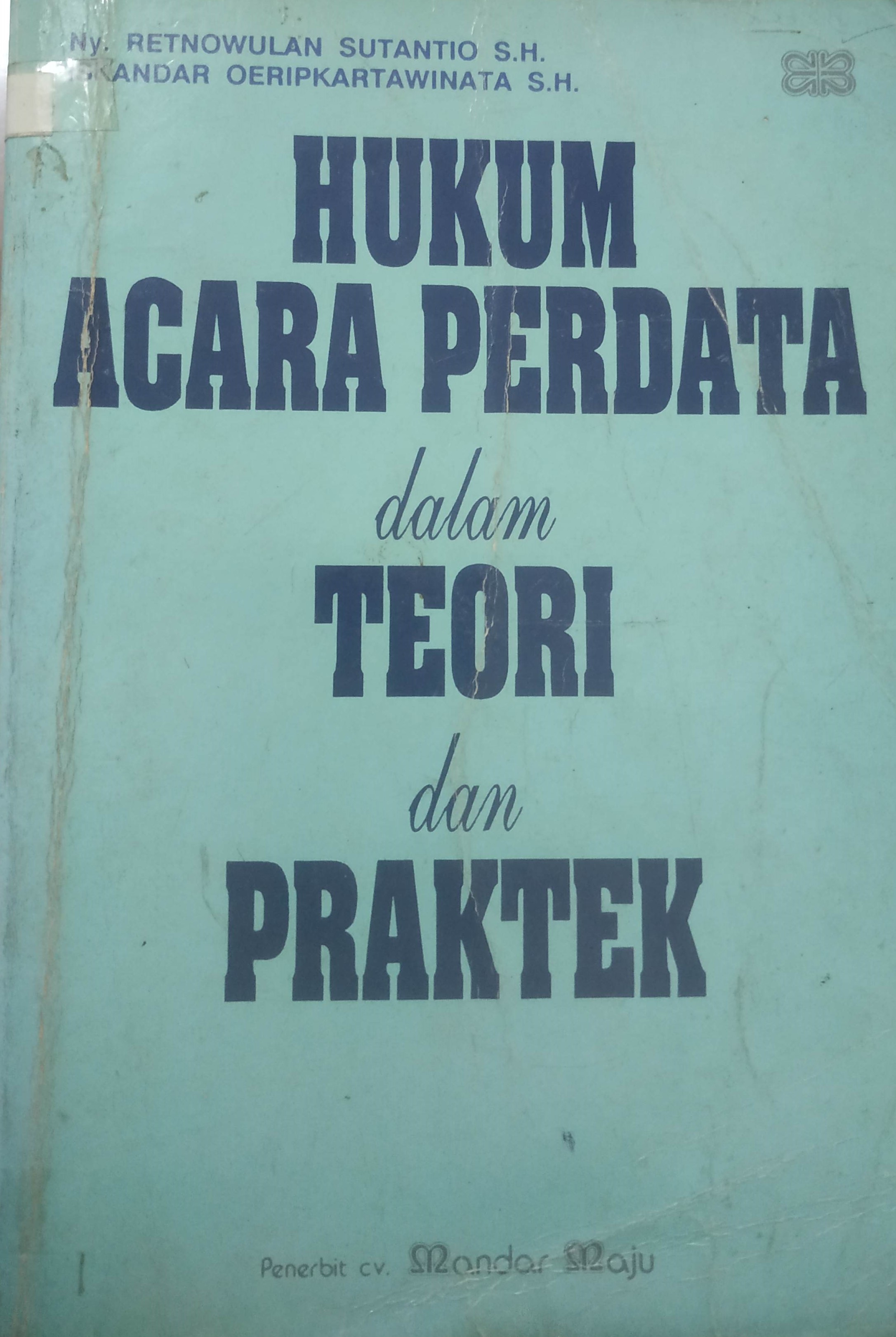 Cover Hukum Acara Perdata Dalam Teori dan Praktek