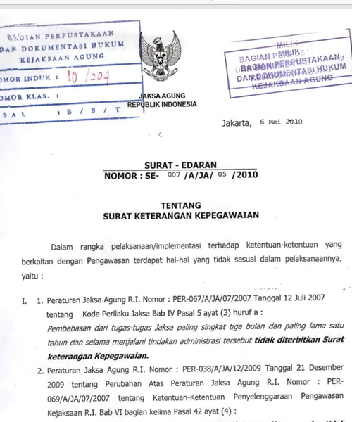 Cover SURAT KETERANGAN KEPEGAWAIAN