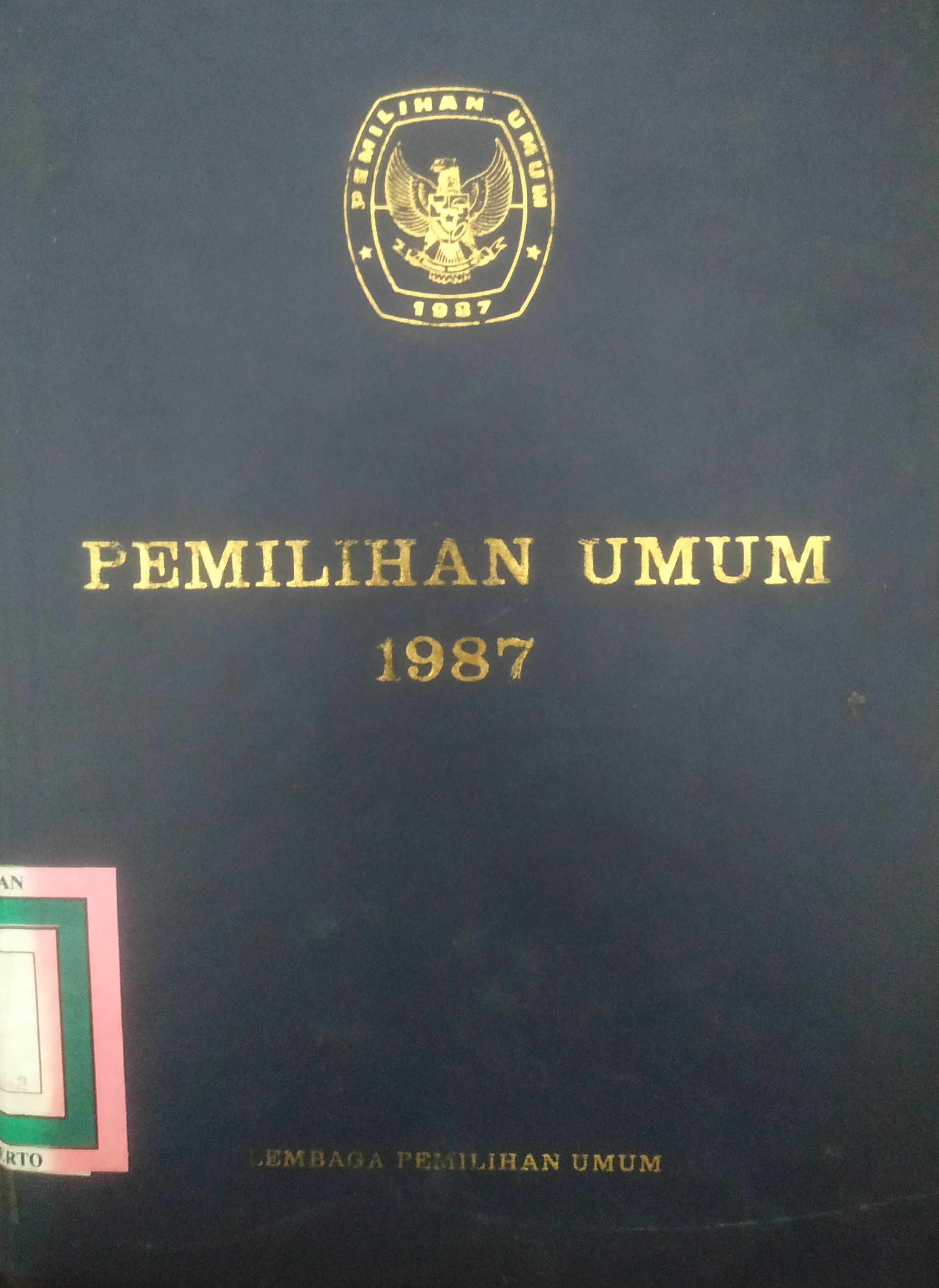 Cover Pemilihan Umum 1987.