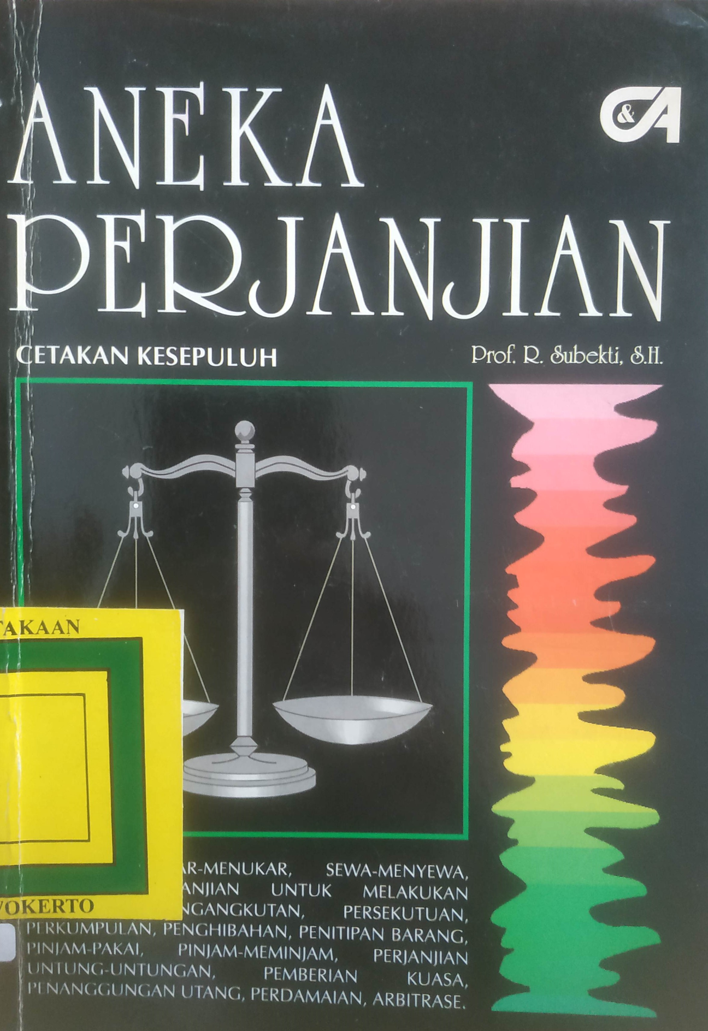 Cover Aneka Perjanjian